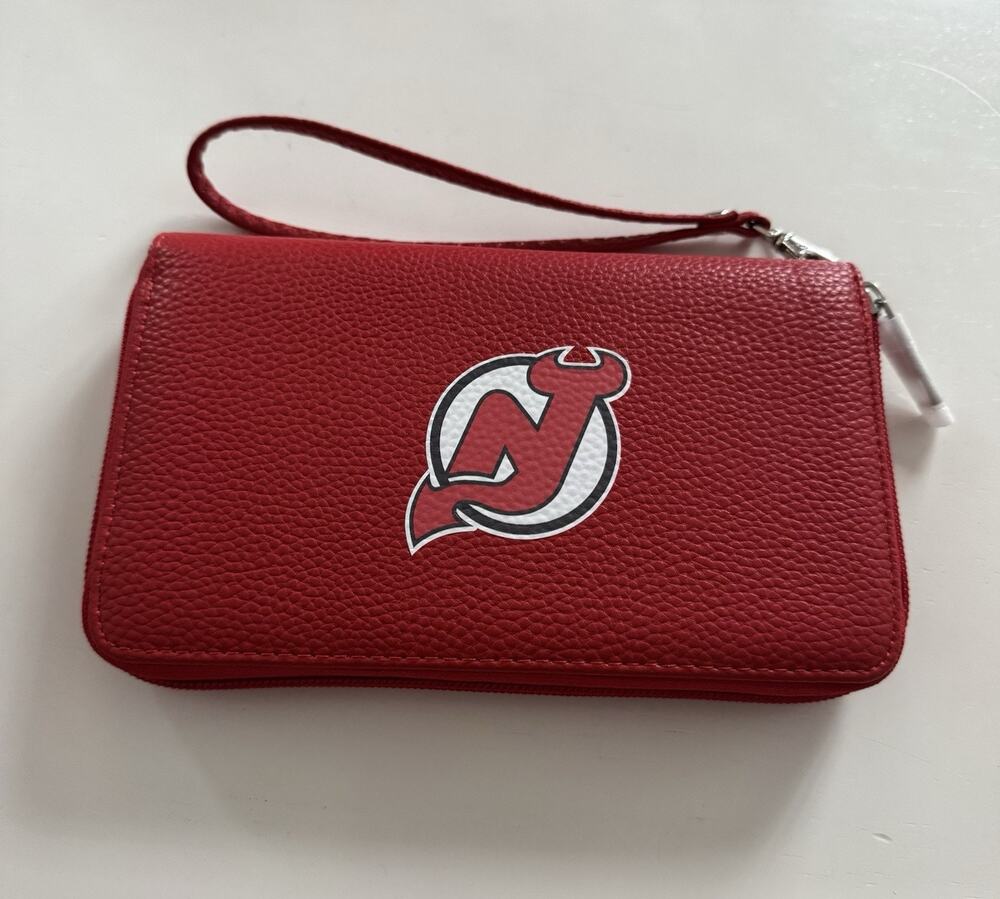 New Jersey Devils Official Geniuine Merchandise Wallet Organizer Clutch